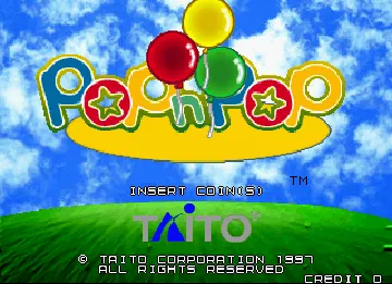 Pop 'N Pop (World) screen shot title